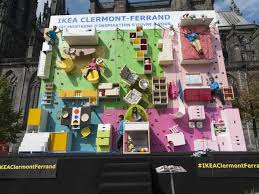 Ikea Built An Awesome Rock Climbing Wall In France Using Its Own Furniture Rock Climbing Wall Climbing Wall Interactive Walls