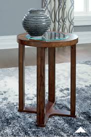 Hannery Brown Round End Table By Ashley Furniture Transitional Contemporary Design Home Decor Ideas Ashleyfur Table End Tables Signature Design By Ashley