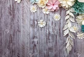 Paper flower decorations, large crepe paper flowers (yellow, white, set of 5), handcrafted flowers for wedding backdrop, nursery wall decor, bridal shower, baby shower. Paper Flower Decoration On Wood Background Romantic Decoration Stock Photo Picture And Royalty Free Image Image 103109872