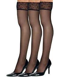 Hanes Womens Silk Reflections Thigh High Stockings At