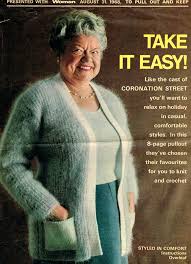 Check spelling or type a new query. Coronation Street Soap Stars Model Vintage 1968 Knitting Patterns Vintage Patterns And Making