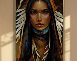 All Children Matter by Betty Albert 16x22 Native American Indian Woman  Child Kid Kids Colorful Framed Art Print Picture