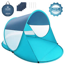 Your day at the beach is carefree, and your beach tent setup should be too. Isiler Pop Up Beach Tent Automatic Instant 3 4 Person Sun Shelter Portable Outdoor Beach Shade Tent Uv Protection Family Baby Beach Shelter Windproof Waterproof Beach Canopy Cabana With Carry Bag Isiler