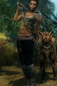 Gray designed board decor, alduin's wall, the elder scrolls v: The Elder Scrolls V Skyrim Girl And Wolf 640x960 Iphone 4 4s Wallpaper Background Picture Image