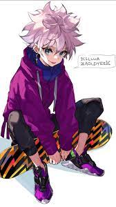 Browse and share the top wallpaper engine anime gifs from 2021 on gfycat. Anime Wallpapers Killua Zoldyck With His Skateboard Hunter X