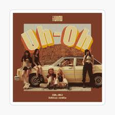 G Idle Uh Oh Album Cover Metal Print By Vicksart Redbubble It was released digitally on june 26, 2019 along with a music video for the song. g idle uh oh album cover metal print by vicksart redbubble