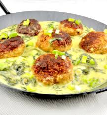 Mini Frikadellen In Einer Honig Senf Spinat Sauce Zu Faul Zum Kochen Mini Frikadellen Honig Senf Frikadellen