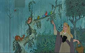 Lot 565 Sleeping Beauty Animation Cel Briar Rose With Birds Case Antiques