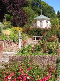 Fuschias And Gazebo Garden Architecture Pembrokeshire Wales Wales England