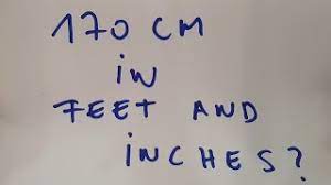1 feet = 30.48 cm. 170 Cm In Feet And Inches Youtube