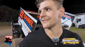 Second place getter in tonight's Sprintcar feature race Ryan Jones