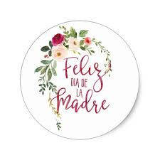Feliz Dia De La Madre Flower Wreath Classic Round Sticker Personalized Mother S Day Gifts Mother S Day Printables Handmade Gifts Diy