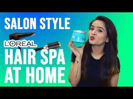Hair Spa Salon Style At Home In Easy Steps L Oreal Hair Spa Youtube Hair Spa Hair Spa Treatment Hair Spa At Home