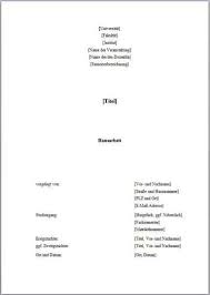 Das cover muss ebenso sitzen wie die. Deckblatt Gestalten Bachelorarbeit Hausarbeit