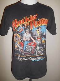 3.5 out of 5 stars (6) $ 25.00 free shipping favorite add to. Vintage 80s 1987 Harley Davidson Motorcycles Elvis Rockin N Rollin Biker T Shirt Top Harley Davidson T Shirt Harley T Shirt Biker Harley T Shirts Biker T Shirts Harley Shirts