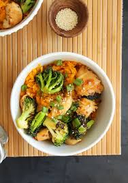 Teriyaki Chicken Broccoli With Butternut Squash Rice Sub Tofu Instead Of The Chicken Sweet Potato Rice Butternut Squash Rice Tasty Teriyaki Chicken