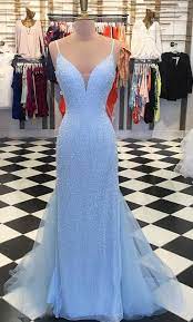 Sparkly Blue Long Prom Dress 2018 Mermaid Long Prom Dress Formal Evening Dress Party Dress Blue Mermaid Prom Dress Cute Prom Dresses Prom Dresses Blue