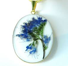 Beautiful Pressed Flower Pendant