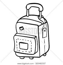 Suitcases coloring page from clothes and shoes category. Doodle Suitcase Vector Photo Free Trial Bigstock