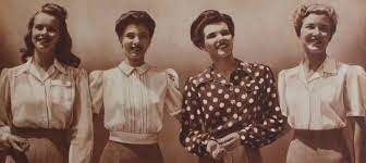 1940s Blouses, Shirts, Knit Tops Fashion History | 1940s blouse, 1940s  fashion, 40s fashion