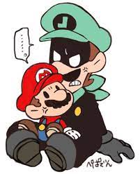 イカとマリオ マリオ ルイージ イラスト スーパーマリオブラザーズ
