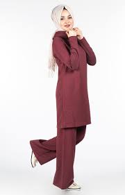 Tesettur Tunik Pantolon Takim Modelleri Tesettur Tunik Modelleri 2020 Fashion Hijabi Fashion Sweater Dress