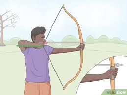 Businessman holding bow and arrow confused by multiple target. 4 Ways To Hold An Archery Bow Wikihow