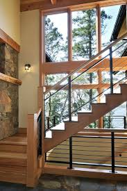 No welding or special tools. Stair Railing Ideas Staircase Rustic With Black Railing Horizontal Railing Indoor Outdoor Iron With Images Stair Railing Design Wood Railings For Stairs Rustic Staircase