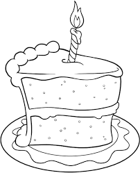 How do you draw a birthday cake pencil art drawing Download Slice Of Cake Birthday Ing Cookie Birthday Cake Drawing Small Full Size Png Image Pngkit