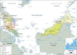 From the tropical beaches of penang and malacca to the futuristic city of kuala lumpur, passing by the rainforests of sarawak and sabah states (in borneo). Malaysia Map Political Worldometer