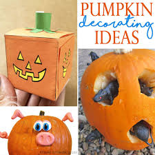 I got these for my 3&2 yr olds since carving is not safe for toddlers. 17 Creative Ways To Craft And Decorate Pumpkins