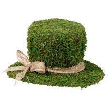 Moss Top Hat Decoration Hat Decoration Lillian Rose Top Hat Centerpieces