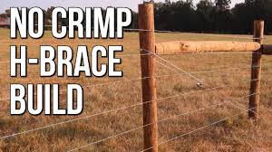 The fence stay can not only used in the barbed wire fences, it is widely used in the field fence system. Crimp Free H Brace Build Barbed Wire Fence Stay Tuff Youtube