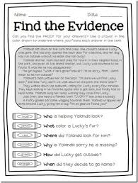Find The Evidence Freebie Preview For Finding Text Evidence Text Evidence Third Grade Reading School Reading
