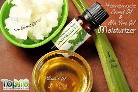 Diy Homemade Coconut Oil And Aloe Vera Gel Skin Moisturizer Top 10 Home Remedies Aloe Vera Moisturizer Aloe Vera Gel Skin Coconut Oil For Skin