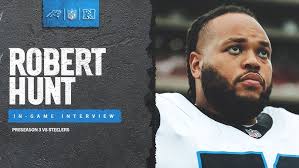 Robert Hunt in-game interview vs. the Pittsburgh Steelers