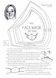 Printable Template Free Face Mask Pattern Novocom Top