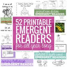 These easy to read books will go right along with the other activities, ideas, & crafts you have planned for your little readers. 52 Free Emergent Readers For All Year Long Teach Junkie