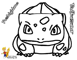 How to draw cute chibi pokemon coloring pages. Bulbasaur Coloring Page Coloring Home