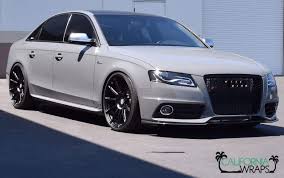 Mean Looking Audi S4 Wrapped In Avery Dennison Sw900 Gloss Grey By California Wraps Cawrap Com Carros Auto California