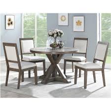 Dining table sets dining table dining chair wood dining table glass dining table set marble dining table round dining table set round dining table about product and suppliers: Crystal City Molly 5 Piece Round Dining Set In Grey Washed Nebraska Furniture Mart