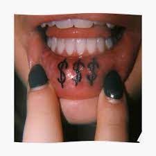 Lip tattoos may sound weird but it is not as uncommon as you think. Lip Tattoo Posters Redbubble