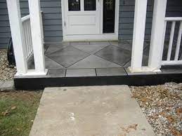 Use some rock pavers and a pergola, combined with a small. Concrete Porch Ideas 6 Front Steps Makeovers The Concrete Network