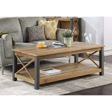 This could be as simple as a shelf that sits below the table top, effectively doubling the surface area. Urban Elegance Reclaimed Extra Large Coffee Table Living Room From Breeze Furniture Uk