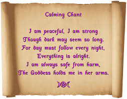 Calming Spell Chant Best Use Is At Night Burn Lavender Candle Hold An Amethyst Use Vanilla Scented Oils And Cha Spells Witchcraft Magick Wiccan Witch