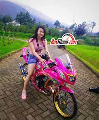 Terimakasih yang udah nonton film pendek inikami minta maaf jika banyak kesalahan dalam pengeditan maupun video klipnya l. Modifikasi Motor Kawasaki Ninja Dan Cewek Warna Pink Gadis Cantik Gadis Awan