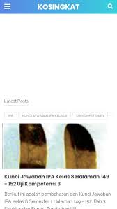Soal ipa kelas 8 semester 2 dan kunci jawaban. Http Kosingkat Id Sitescorechecker Com