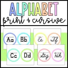 Alphabet affirmation posters classroom decor. Print And Cursive Alphabet Poster Worksheets Tpt
