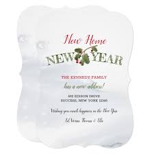 New Home New Year Holiday Moving Announcement Zazzle Com In 2020 New Year Holidays Moving Announcements Christmas Moving Announcement