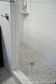 Floor For Accent Topcutile White Pebble Mosaic Tumble White Subway Tile Shower Pebble Shower Floor Shower Floor Tile